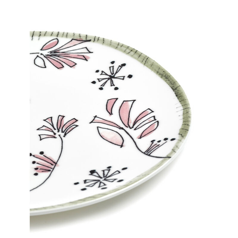 Marni Midnight Flowers Breakfast Plates Set Of 2 - Fiore Rosa image number 2